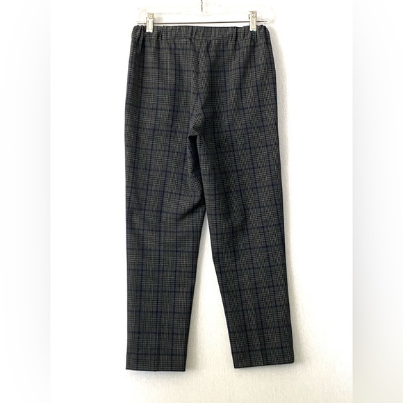 Aritzia Wilfred Darontal Pant in Navy Gray Plaid - Picture 3 of 8